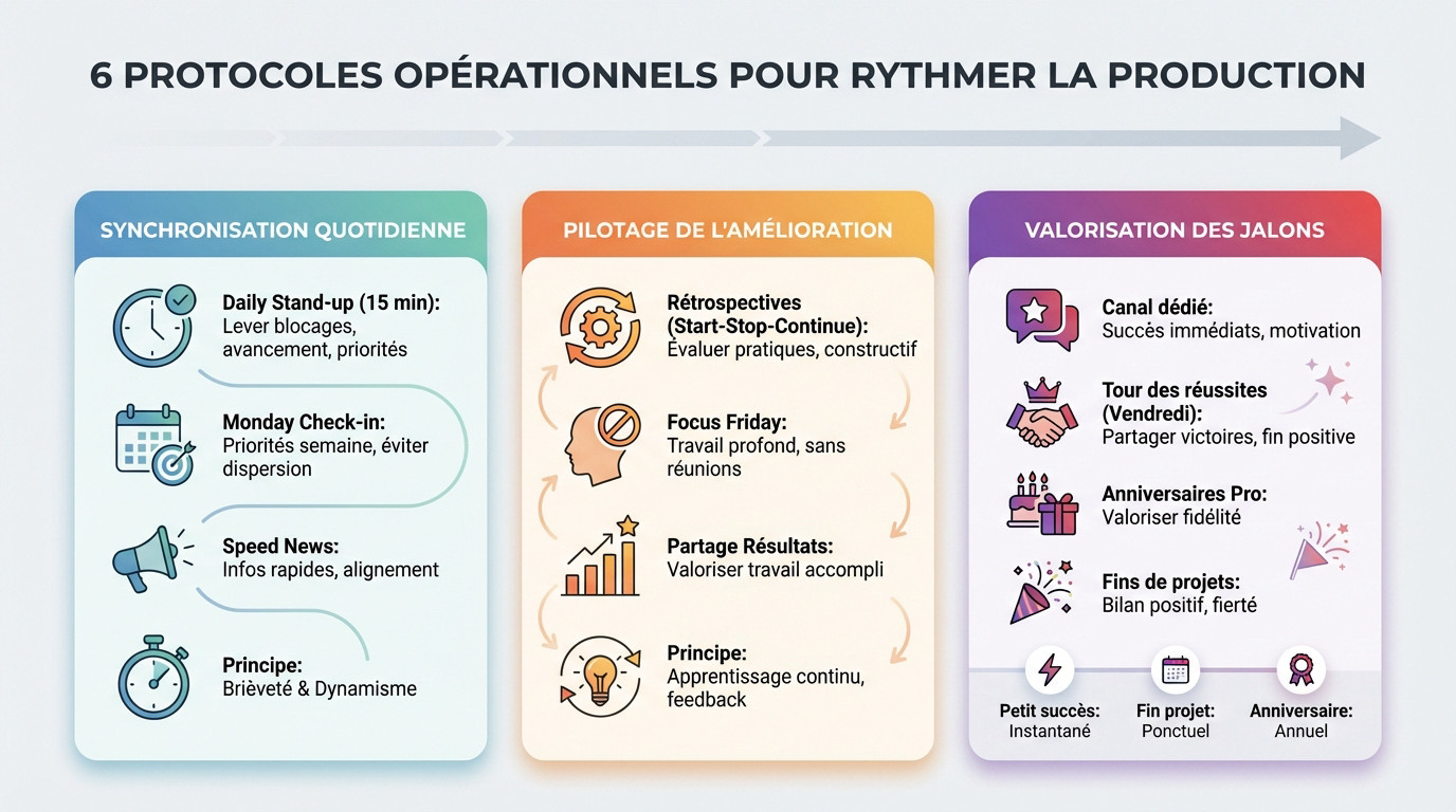 Femmes de diverses origines collaborant en t&eacute;l&eacute;travail pour maintenir la coh&eacute;sion d'&eacute;quipe