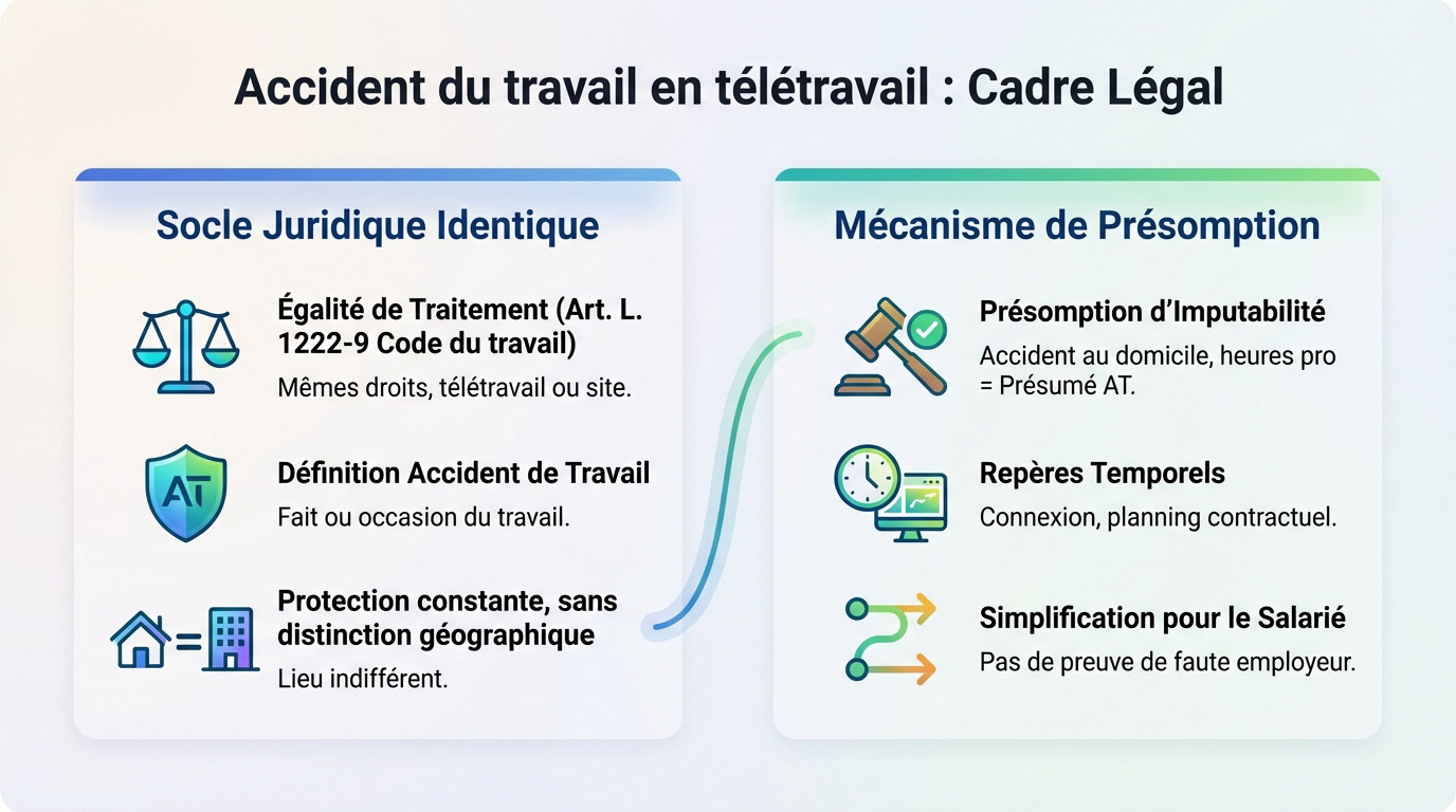 Cadre légal et protection du salarié lors d'un accident du travail en télétravail