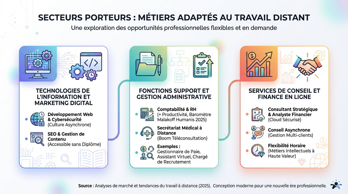 Une femme issue d'une minorité ethnique travaille avec concentration en télétravail total depuis son domicile