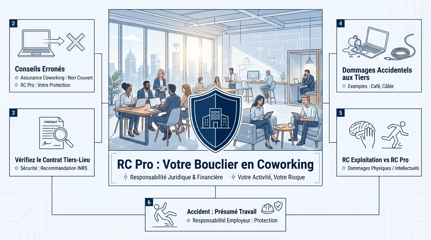 Femme d'origine ethnique diverse travaillant sereinement dans un espace de coworking moderne