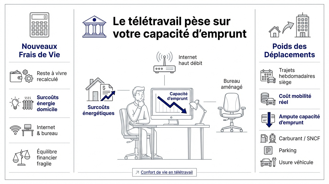 Femme d'origine ethnique diverse travaillant à domicile et analysant son budget immobilier