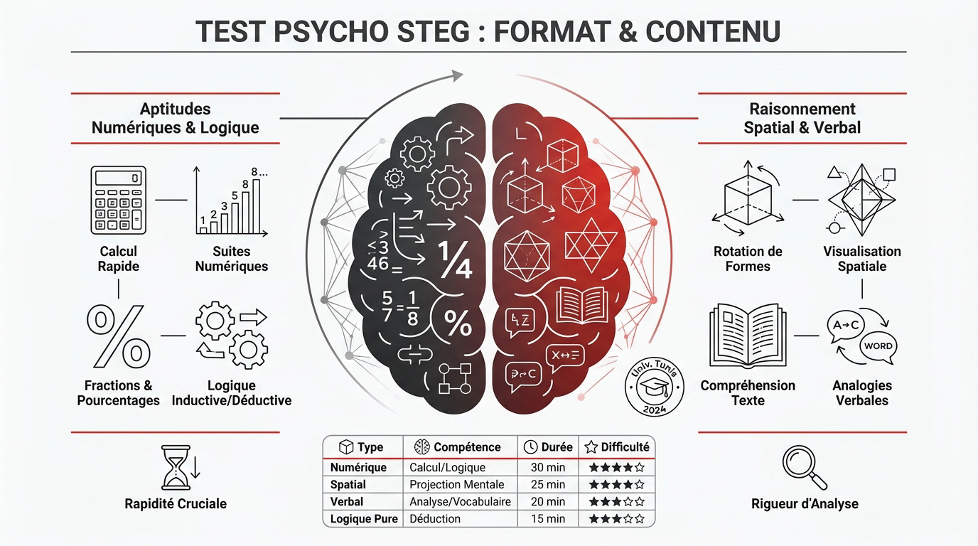 Candidats pr&eacute;parant les tests psychotechniques STEG