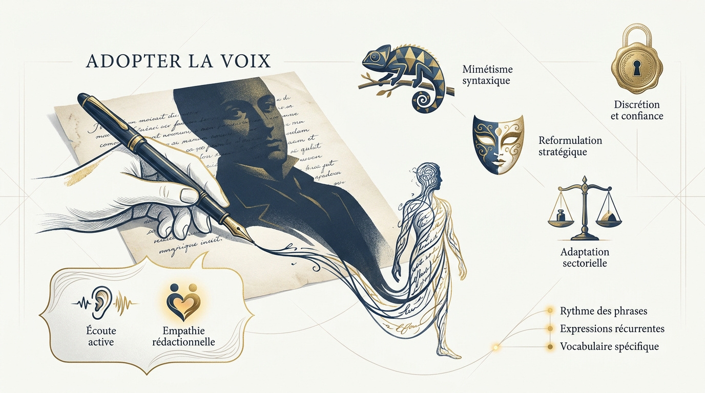 Femme rédactrice travaillant sur un contenu de ghostwriting pour un client